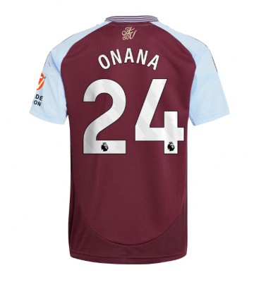 Aston Villa Amadou Onana #24 Replika Hjemmebanetrøje 2024-25 Kortærmet